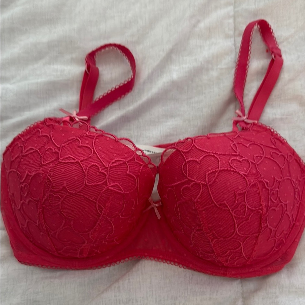 Victoria's Secret Pink Lace Bra with Underwire Push Up